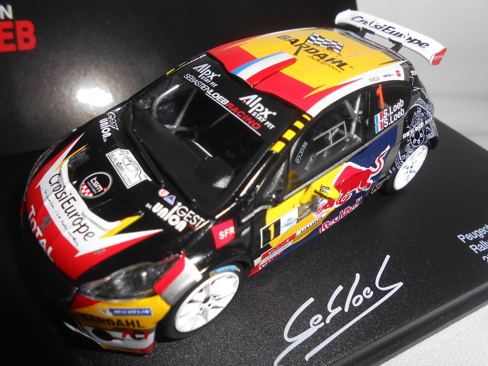 PEUGEOT 208 T16 R5 N°1 DU RALLYE DU CHABLAIS 2017 1/43ème de collection