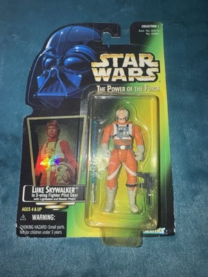 Star Wars The Power of The Force Luke Skywalker In X-Wing Pilot Gear Kenner