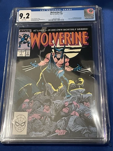 Wolverine #1 (1988) CGC 9.2—1st Black Costume—1st App Patch