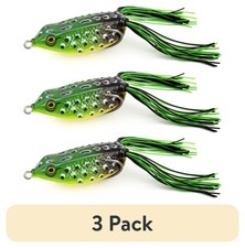 (3 pack) Ozark Trail 2.5" Bull Frog Topwater Frog Fishing Lure