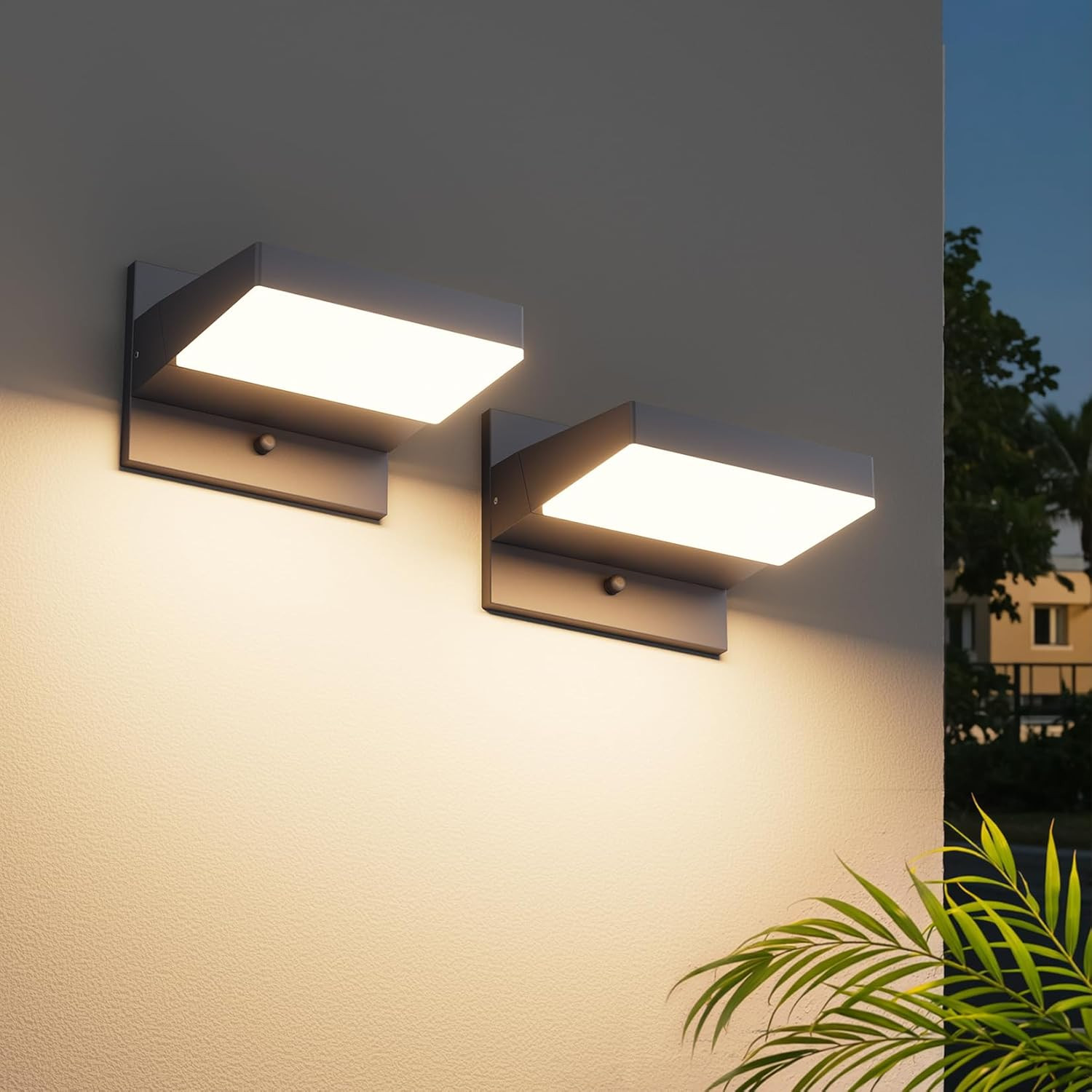 Illuminazione LED 24W Parete IP65 Fascio Regolabile Set 2 Pezzi
