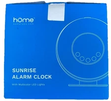 Home Labs Sunrise Alarm Clock Color Changing LED Face new