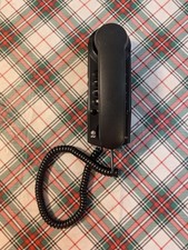 At T Wall Phone - Design Line Telephone 140 Black - Tested And Works