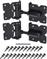Self Closing Gate Hardware Hinges Heavy Duty for Wooden/Vinyl/PVC Fences90 De...