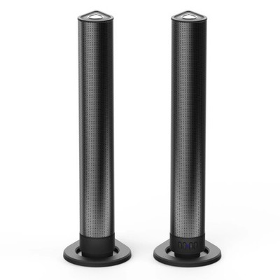 A Pair Bluetooth Tower Speakers with 4 Subwoofers, HiFi Floorstanding Home Sp...