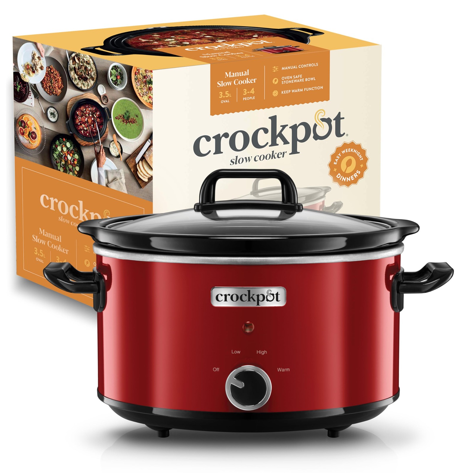 Slow Cooker 3.5L Design Elegante - Cottura Lenta per Moderni