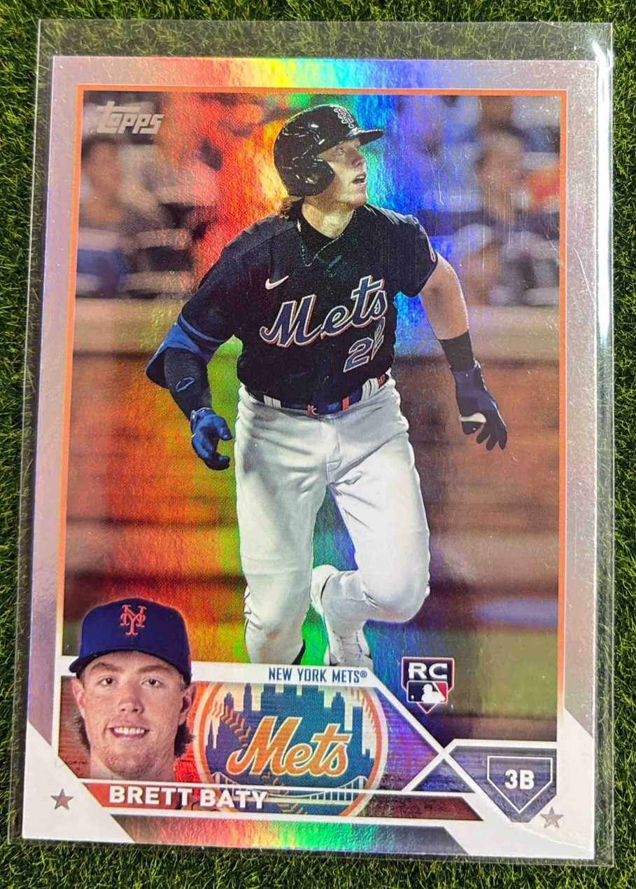 2023 Topps Brett Baty #89 Rainbow Foil RC Mets