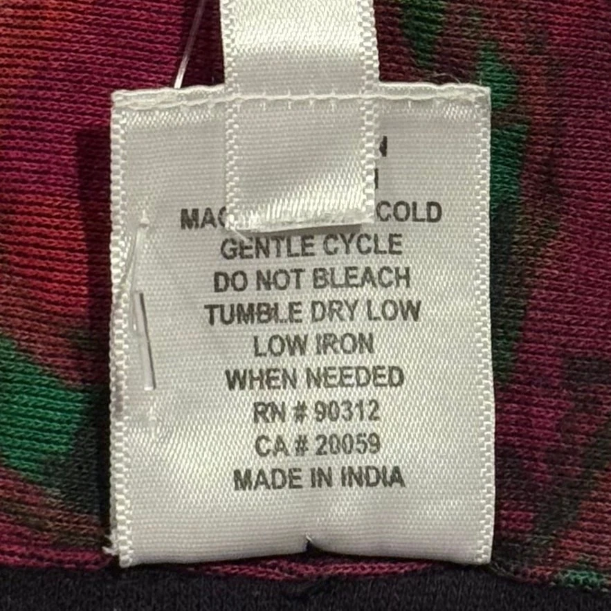 NUEVO CON ETIQUETAS Chaqueta de Perejil y Salvia Reversible Boho Abstracta Colorida Retro Funky Artística 1X Foto 4 de 4