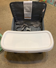 Bright Starts Pop N Sit Portable camp Chair w/ carry bag Gray