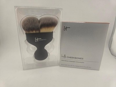 it Cosmetics Heavenly Luxe Hello Cheekbones Contour Brush + Matte Bronzer & Duo