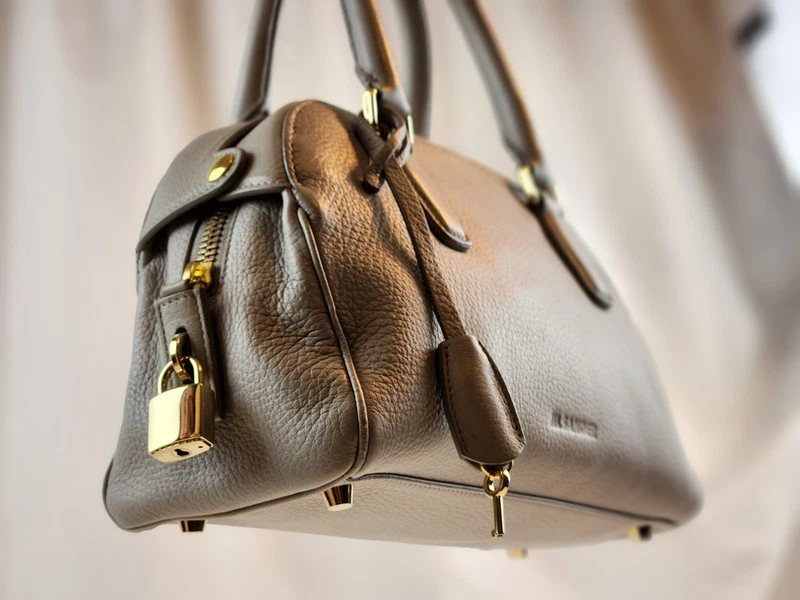 Jil Sander Gray Leather Tote Handbag