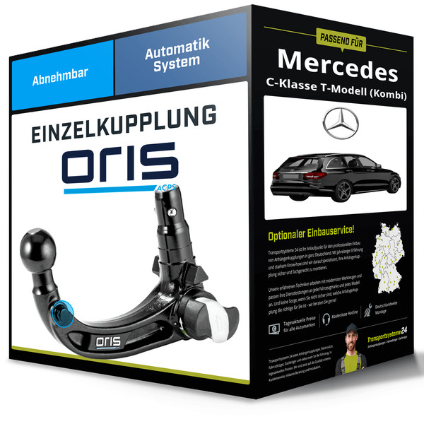 Abnehmbare AnhäNgerkupplung für Mercedes C-Klasse T-Modell 07- Typ S204 Oris NEU-image
