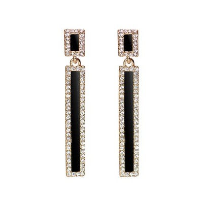 Mode elegante lange Ohrringe Kristall baumeln Ohrringe für Mädchen Frauen
