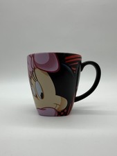Disney Store Minnie Mouse Black Pink Bold Graphic Large Mug Official Genuine
