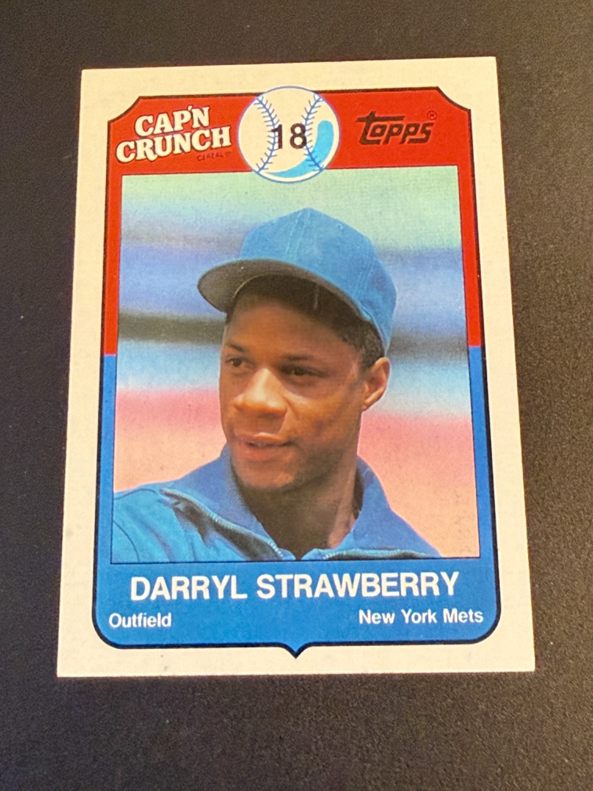 1989 Topps Cap'N Crunch Darryl Strawberry #7