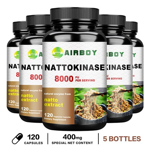 120pcs Nattokinase 8,000 FU - Heart & Cardiovascular Health, Blood Flow, Non-GMO - Picture 12 of 12