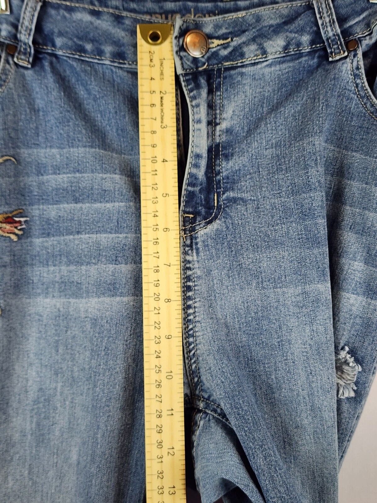Avenue Denim Jeans Womens Size 16 Blue Mid Rise C… - image 9