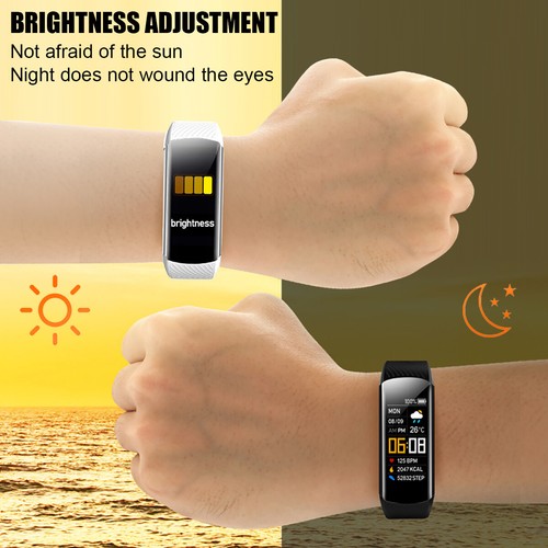 Smart Watch Men Women Fitness Tracker Bracelet Heart Rate BP Monitor Pedometer - Picture 10 of 17