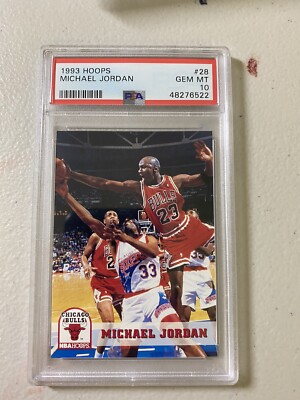 1993 Hoops Basketball #28 Michael Jordan psa 10 gem mint card | eBay