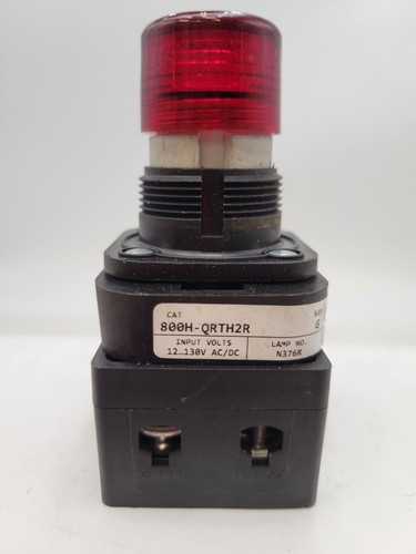 Allen-Bradley 800H-QRTH2R 30 mm Pilot Light Red LED Push to Test 12-130V AC/DC - Picture 2 of 14
