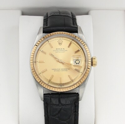 Rolex Datejust Ref. 1601 - Champagner Zifferblatt - Lederarmband