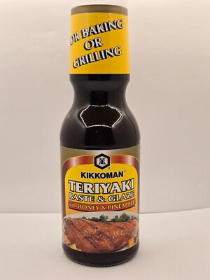 Kikkoman Teriyaki Baste & Glaze with Honey & Pineapple, 12.8 oz