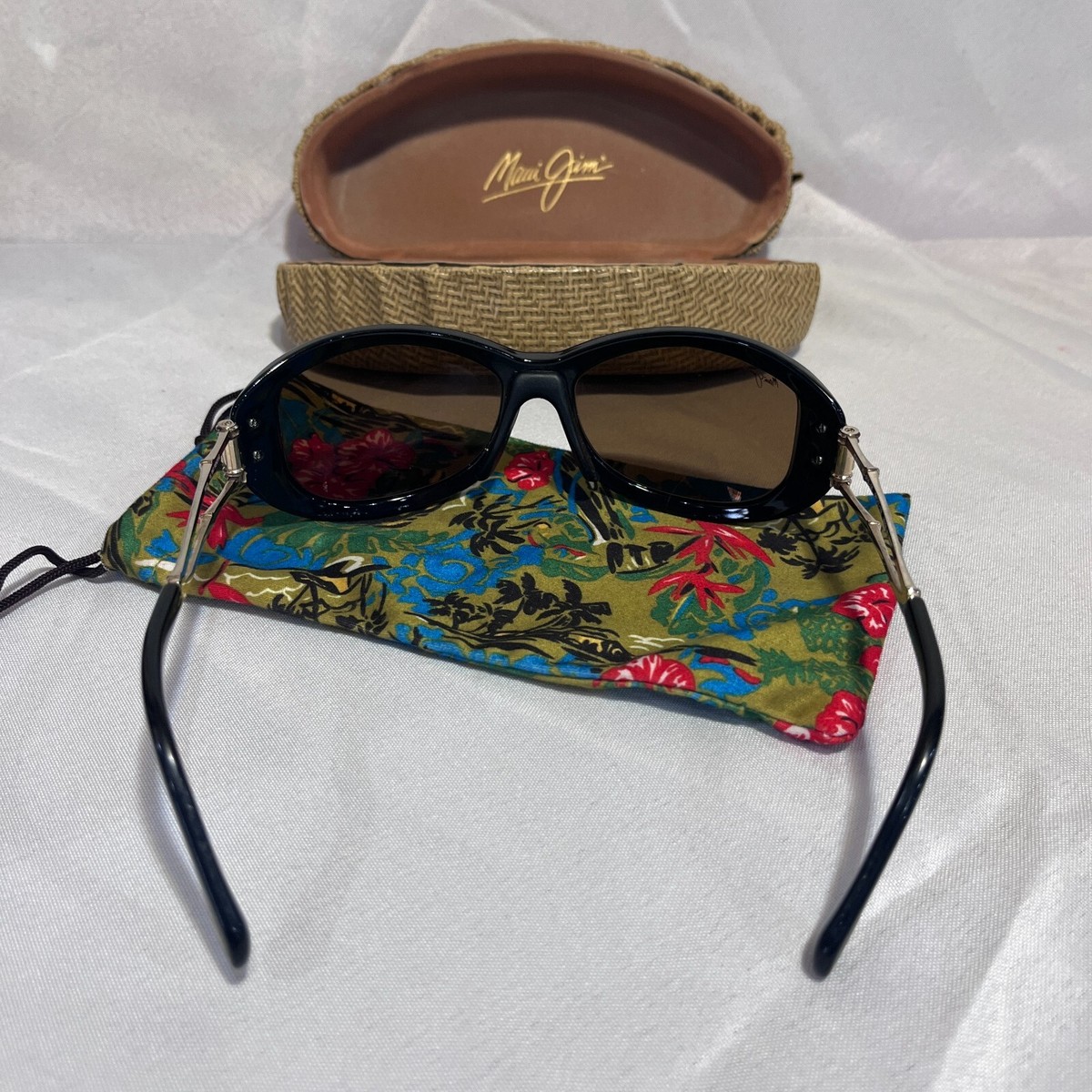 MAUI JIM ALANA MJ 215-16 BLACK GOLD BRONZE POLARIZED WOMENS  display picture 1