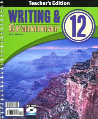 BJU Press Writing & Grammar 12 Teacher's Edition with CD  - 12th Grade