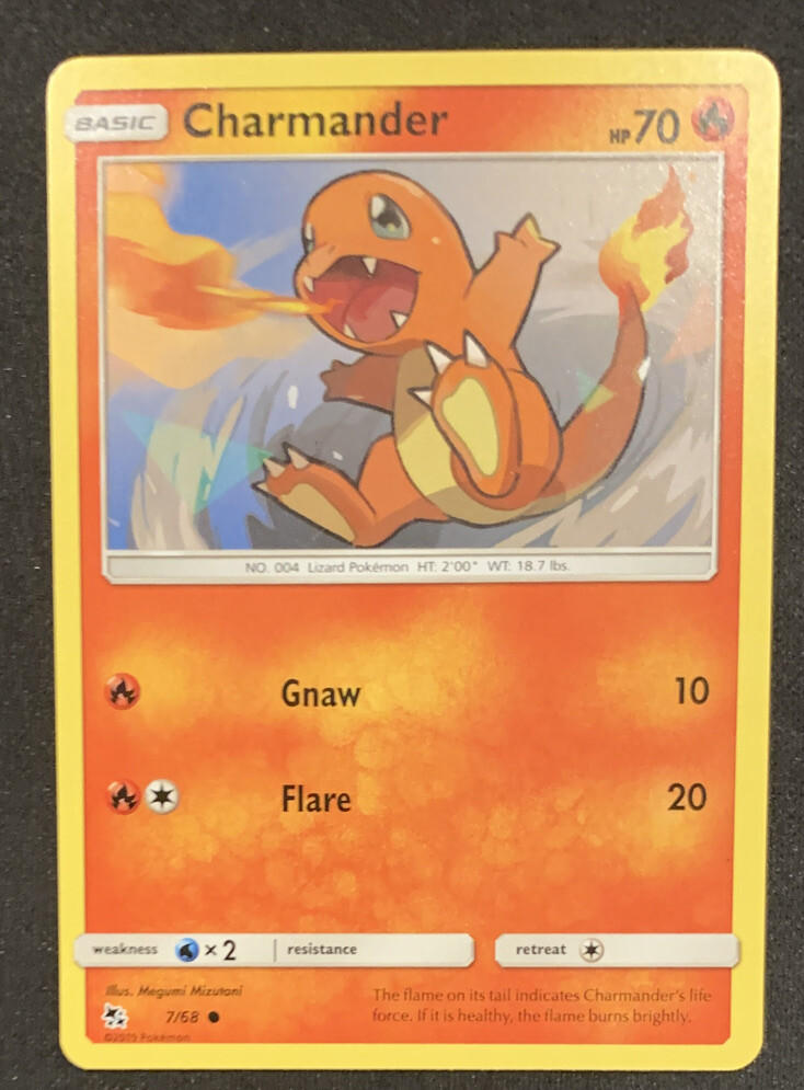 2019 Pokemon Card Charmander Hp 70 #7/68 Original Mint Condition 2019 Pokemon Card Charmander Hp 70 #7/68 Original Mint Condition