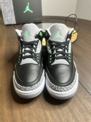 Size 10.5 - Air Jordan 3  Green Glow  