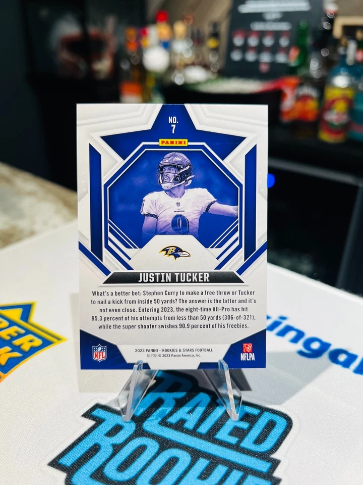 2023 Rookies & Stars LONGEVITY #7 JUSTIN TUCKER BALTIMORE RAVENS - Image 2 of 2