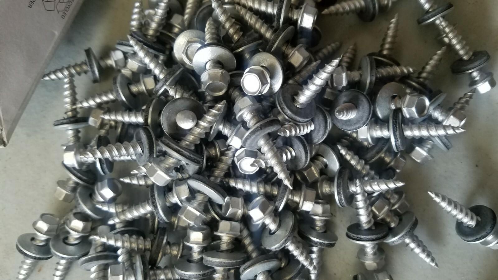 1LB Self Piercing Sheeters 10 x 1" Grey Color 1/4" Hex Driver Bit eBay