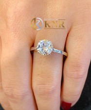 IGI Certified 14k White Gold Round Cut Diamond Engagement Ring Solitaire 1.00ct