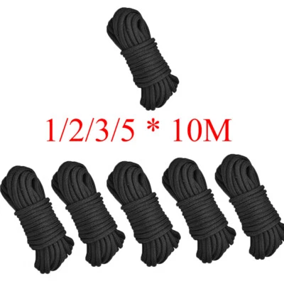 Bondageseil Set Fessel Anleitung Adult Seil Schwarz Aus Baumwolle Fessel 10Meter