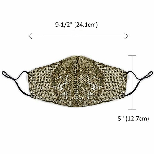 Cubierta de máscara facial reacondicionable con brillo de cristal brillante con diamantes de imitación brillantes adornados en 3D - Imagen 8 de 60