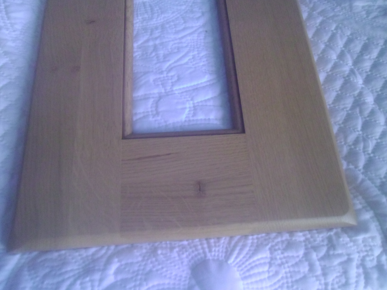 3 x Brand new 300mm Solid Oak kitchen doors with bevelled glass