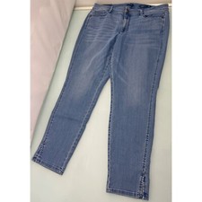 J Jill Slim Ankle Jeans Womens Size 12 Light Wash Mid Rise Stretch Denim New NWT
