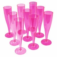 50 Rosa Prosecco-FlöTen 175Ml ChampagnergläSer Aus Plastik