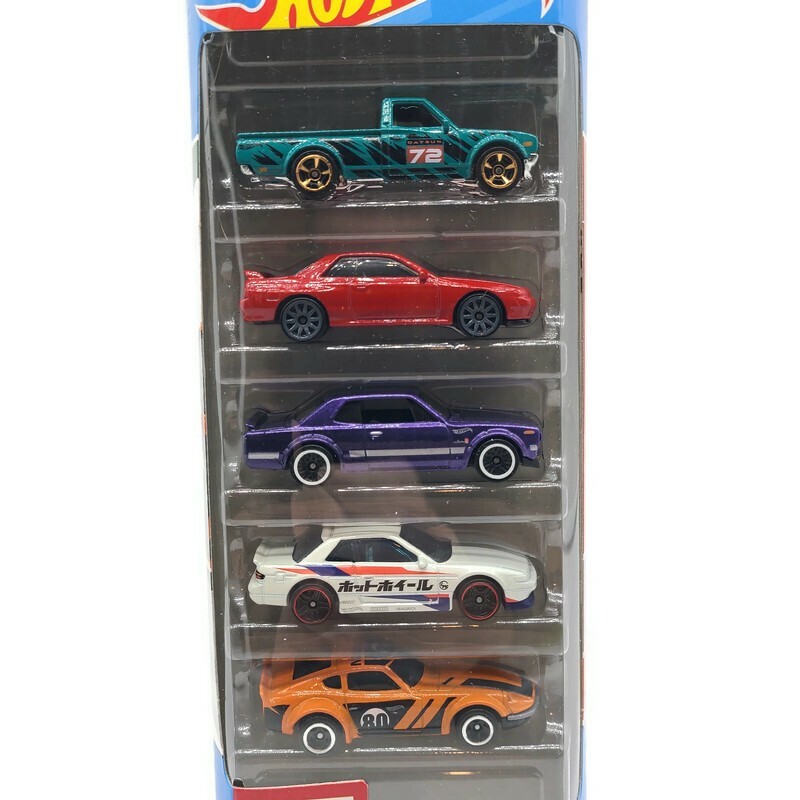 Hot Wheels 2022 Nissan 5 Pack Fairlady Z Silvia Skyline GT-R New
