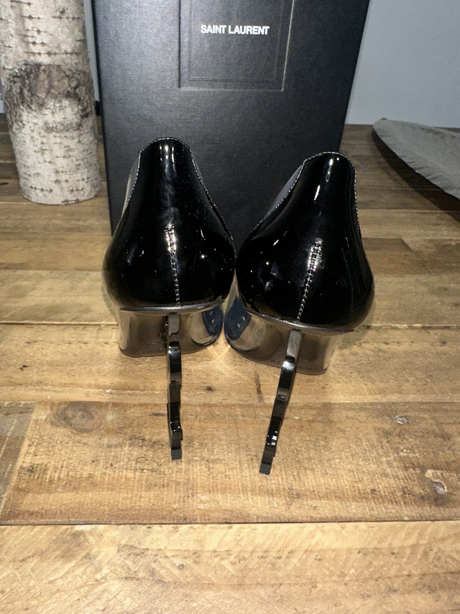 Saint Laurent Opyum Transparent PVC and Patent Leather With Black