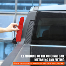 Red Carbon Fiber Rear Window Spoiler Pillar Cover Trim For Ford Maverick 22 Us Red Carbon Fiber Rear Window Spoiler Pillar Cover Trim For Ford Maverick 22 Us