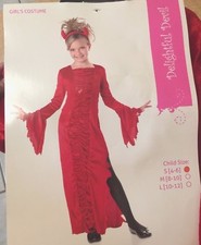 Girl's Costume Delightful Devil Dress Headpiece Red Small Theater Sz 4-6 NEW