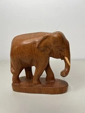 Hand Carved Decorative Elephant Wood Sculpture Decor