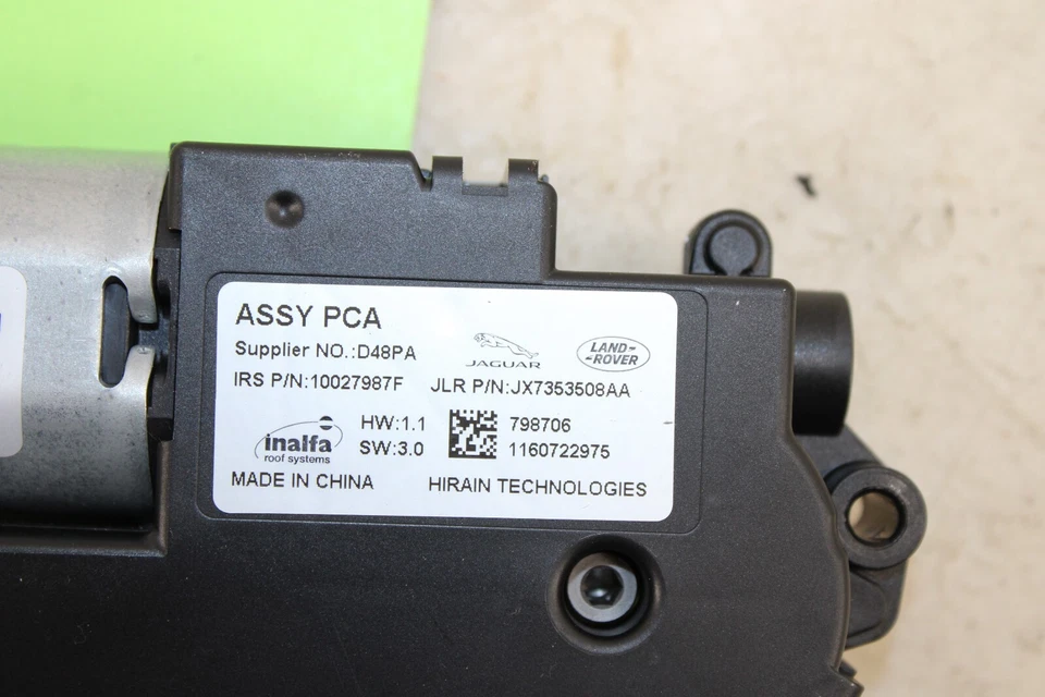 2017-2020 Jaguar XE Sun Roof Motor JX7353508AA OEM JG17 - Image 3 of 4