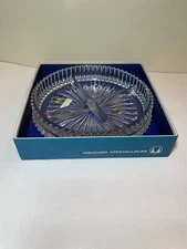 ✅✅✅ Vintage Walther Kristallglass 9” Ash Tray Western Germany Crystal Glass NEW