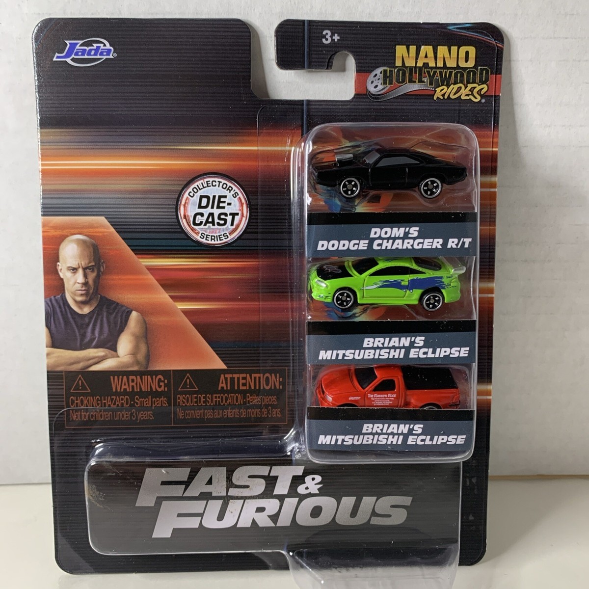 ミニカー JADA FAST&FURIOUS NANO HOLLYWOOD RIDES Fast & Furious