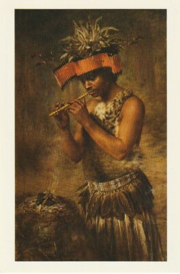 Ethnische Postkarte, Indianer Indianer - DER SAMENBESCHWÖRER, 1896 von Grace Hadson