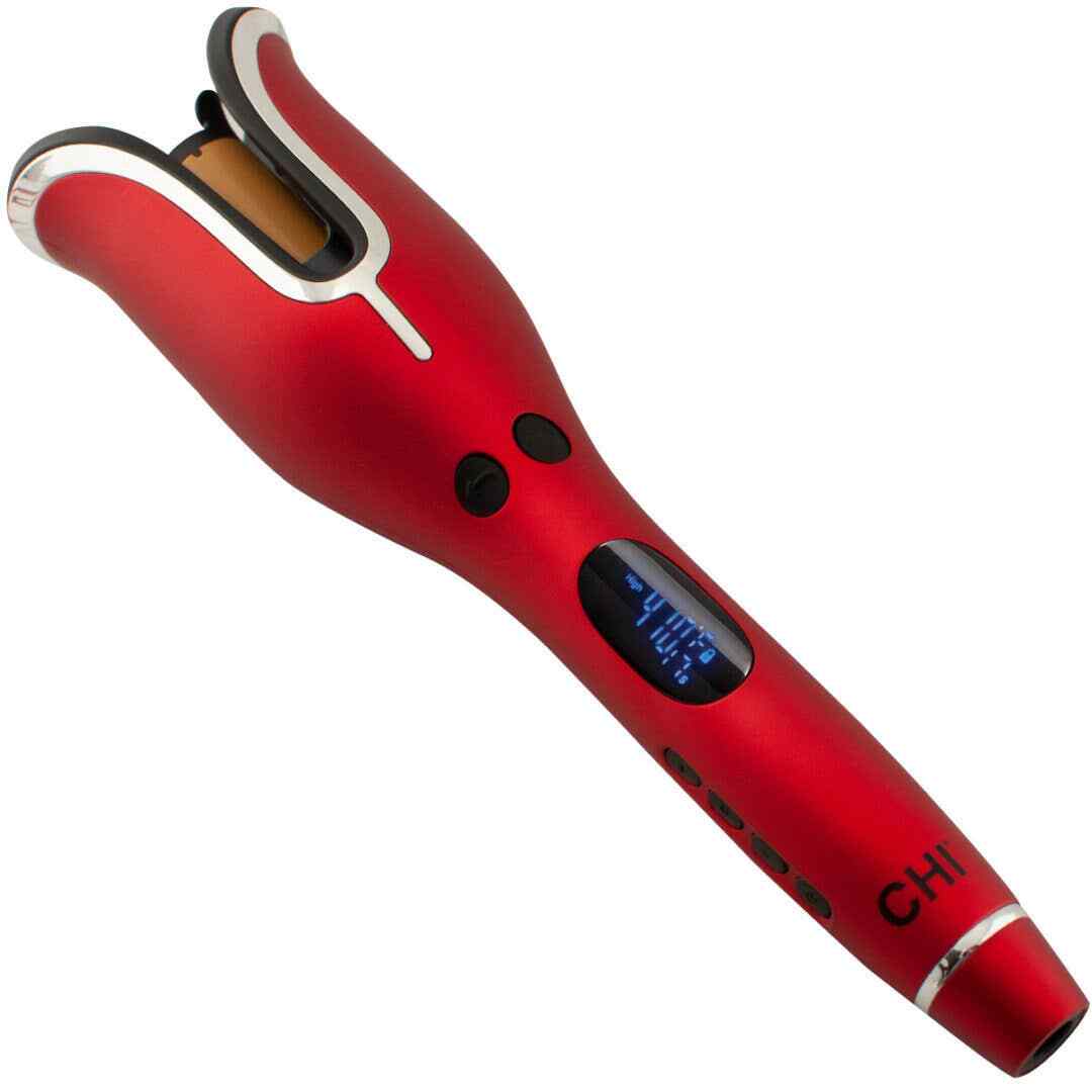 CHI Spin N Curl Red Hair Curler Ruby Red CHI 1 Inch Spin N Curl | CHI Haircare main image 4