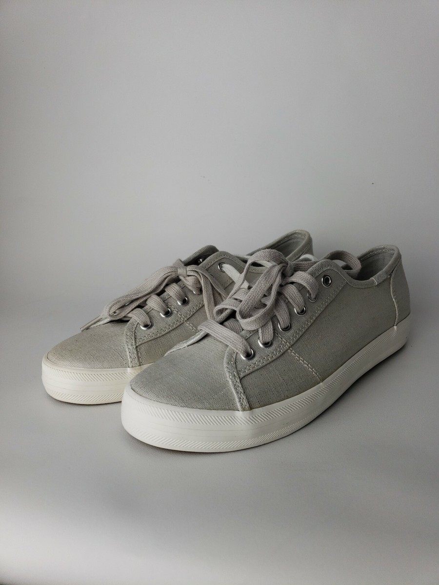 Keds Kickstart Metallic Silver Size WF58120