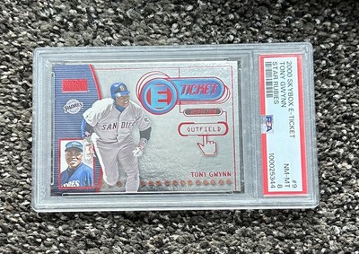 TONY GWYNN 2000 SKYBOX E-TICKET STAR RUBIES /100 PSA 8 Pop One None Higher